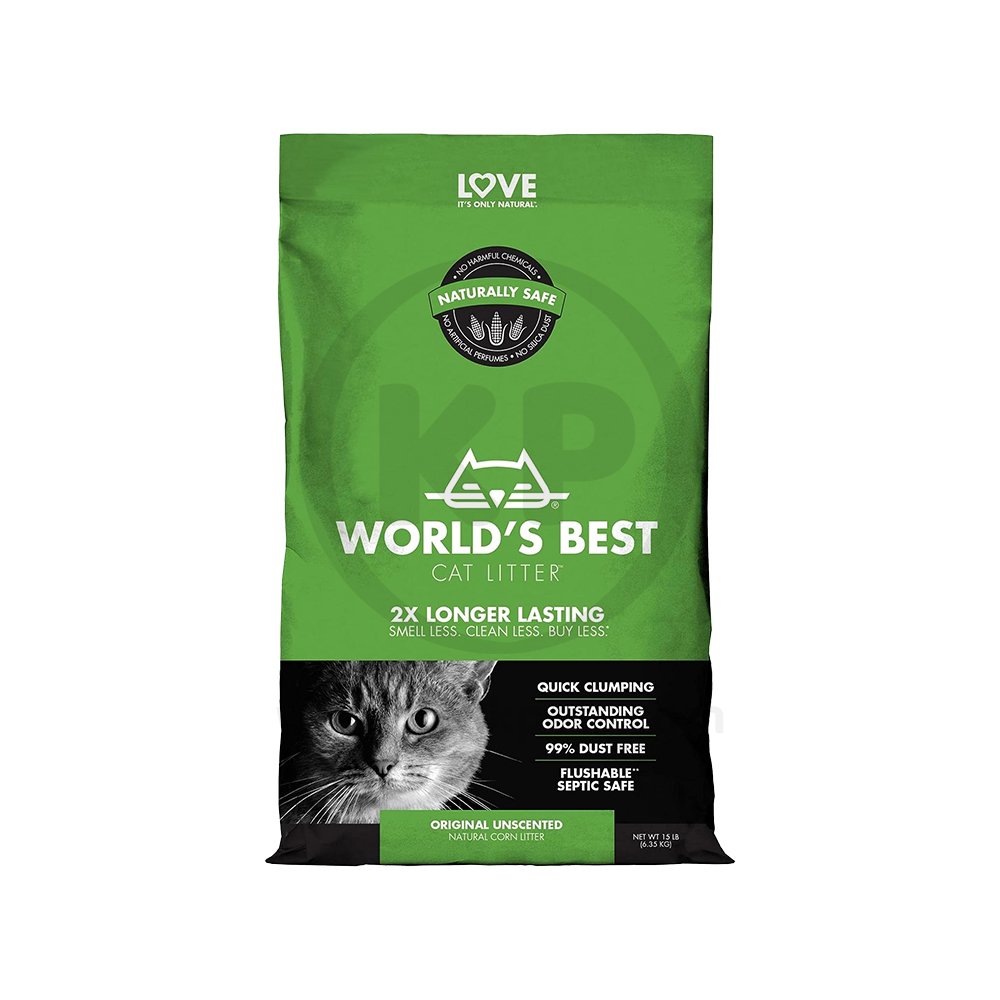 World’s Best Cat Litter Original Unscented Formula 15-lb