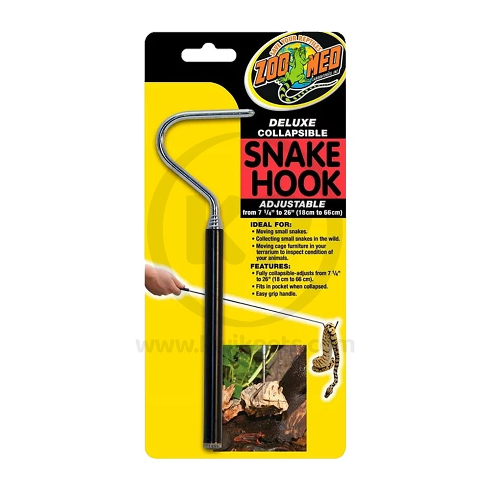 Zoo Med Deluxe Collapsible Snake Hook Black 7.25 in – 26 in