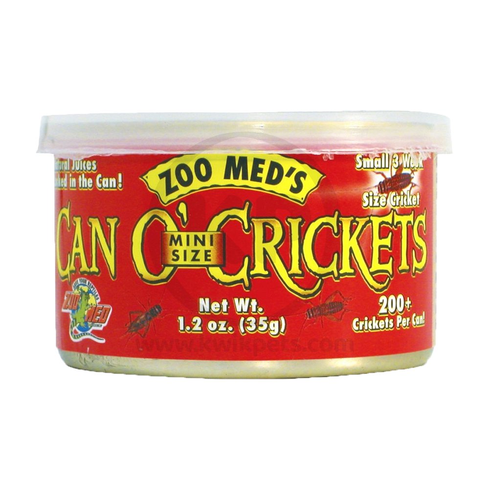 Zoo Med Can O’ Mini Crickets Reptile Wet Food 1.2-oz