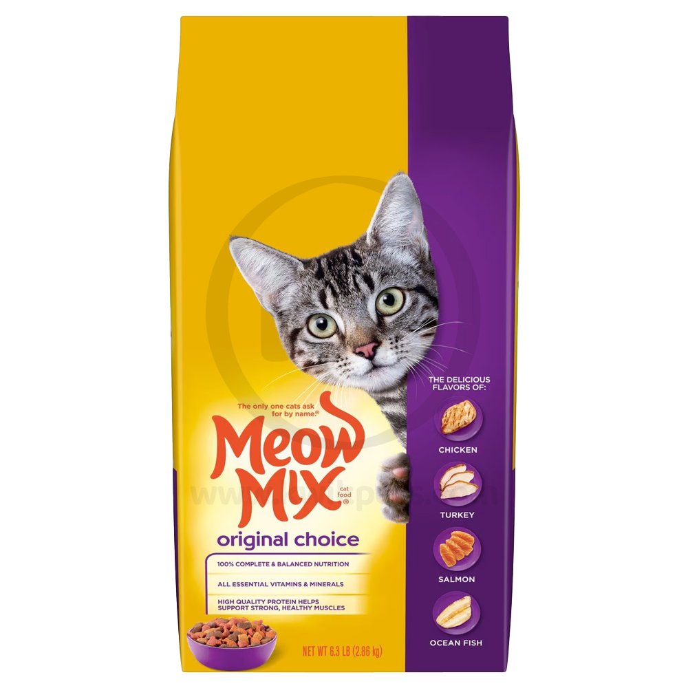 Meow Mix Original Choice Dry Cat Food Chicken, Turkey, Salmon & Ocean Fish 6.3-lb