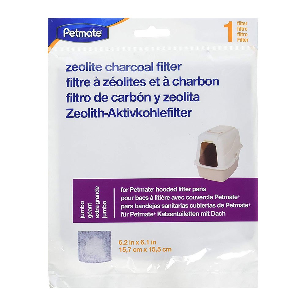 Petmate Zeolite Filter for Hooded Cat Litter Pan Black Jumbo