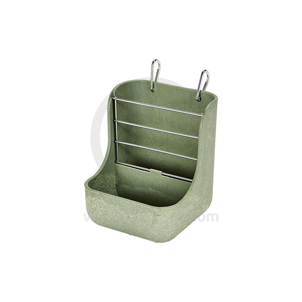 Kaytee Hay & Food Bin Feeder with Quick Locks 5.75 in X 6 in X 7 in