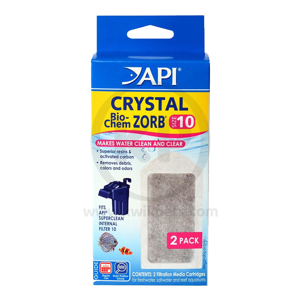 API Crystal Bio-Chem ZORB Filtration Media Cartridge Size 10 2 Count