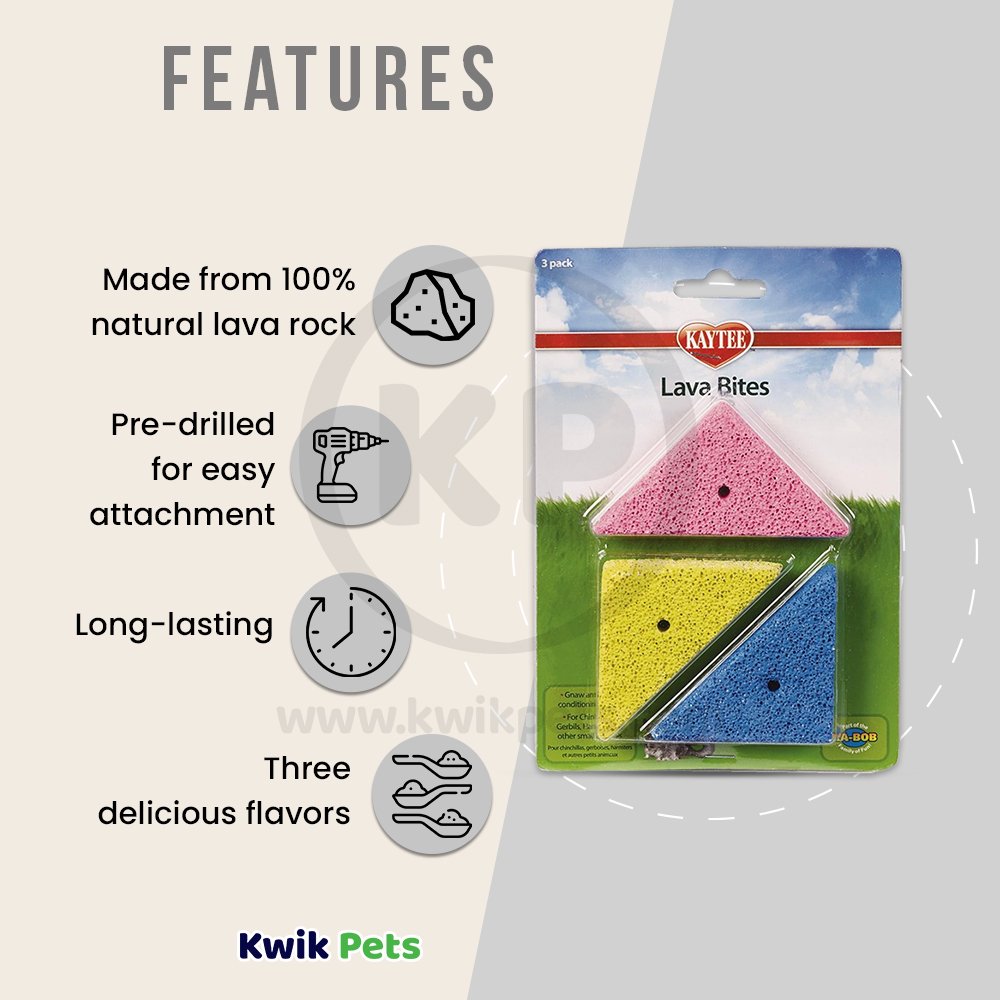 Kaytee Lava Bites for Small Animals 3 Count