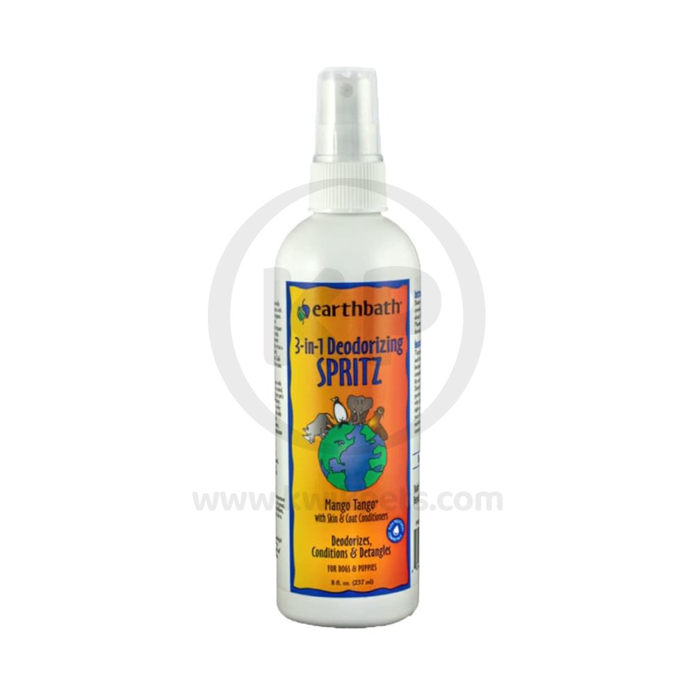 Earthbath 3-in-1 Deodorizing Spritz for Dogs Mango Tango 8-oz