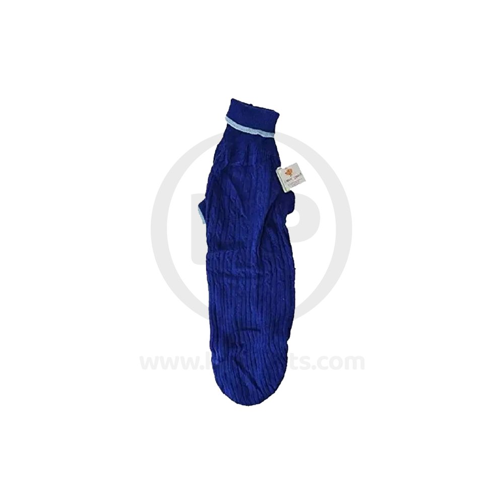 Fashion Pet Classic Cable Dog Sweater Cobalt Blue XL