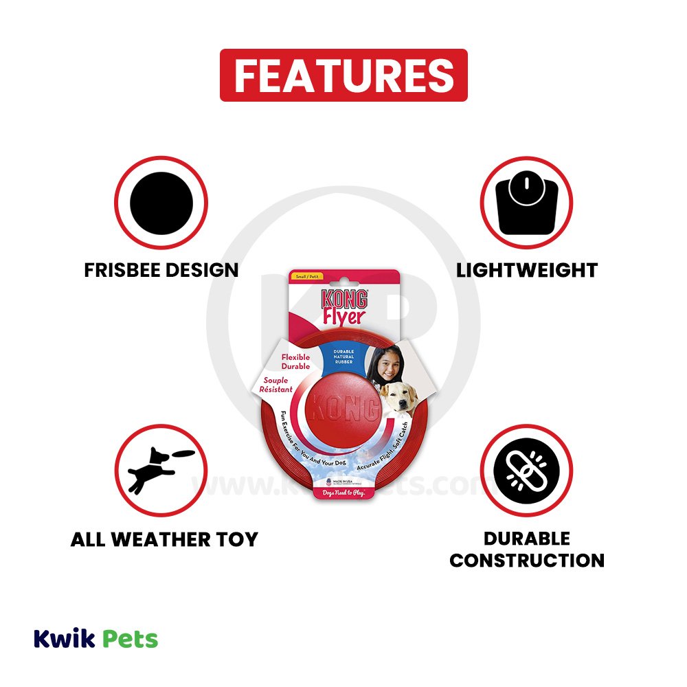 KONG Puppy Flyer Dog Toy Assorted Small