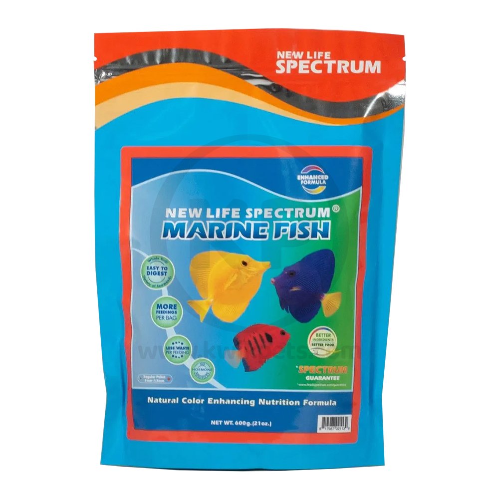 New Life Spectrum Color Enhancing Marine Fish Food 1-mm Regular 600g