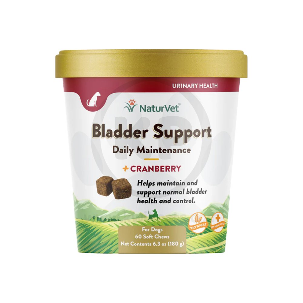 NaturVet Bladder Support Plus Cranberry Soft Chews for Dogs 60 Count 6.3-oz