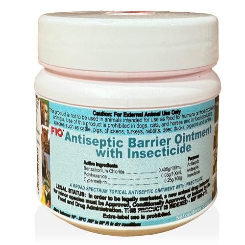 F10 Antiseptic Barrier Ointment with Insecticide for Reptiles, Birds, Small Animals & Exotic Animals 100g