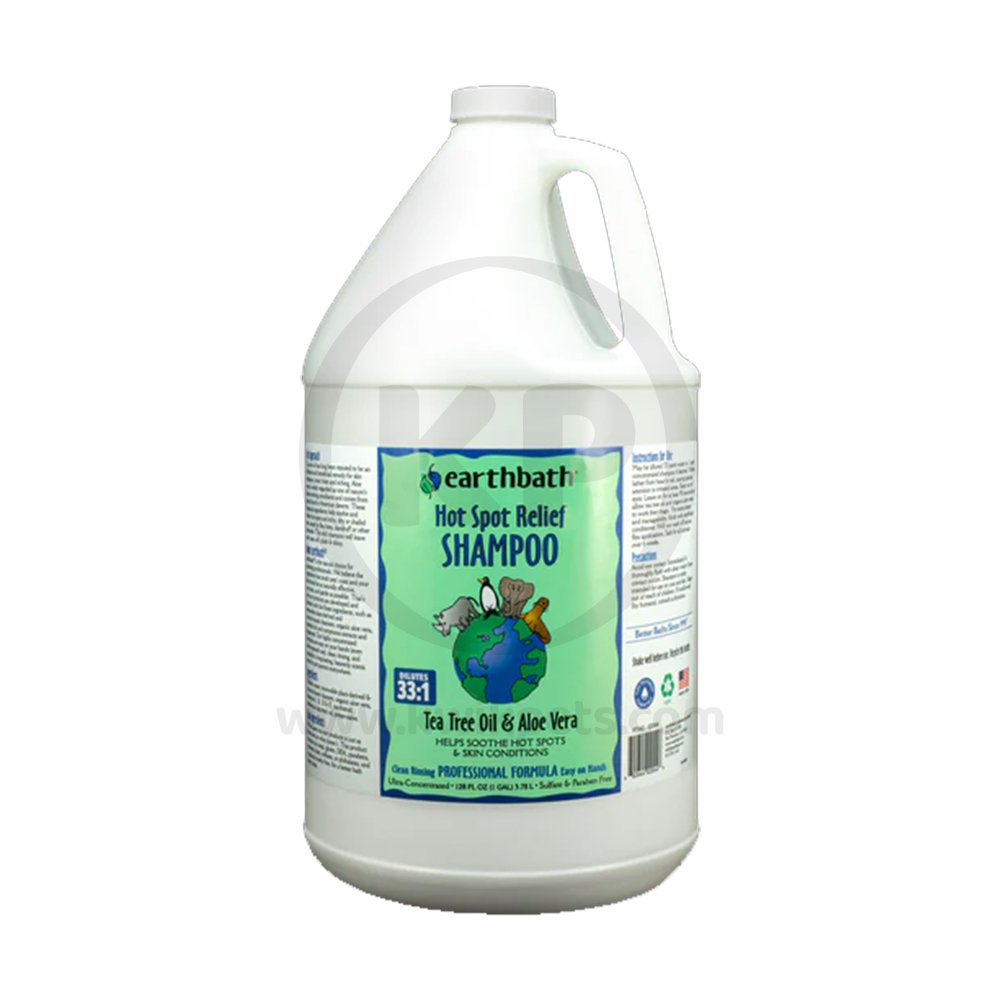 Earthbath Hot Spot Relief Pet Shampoo Tea Tree & Aloe Vera 128-oz