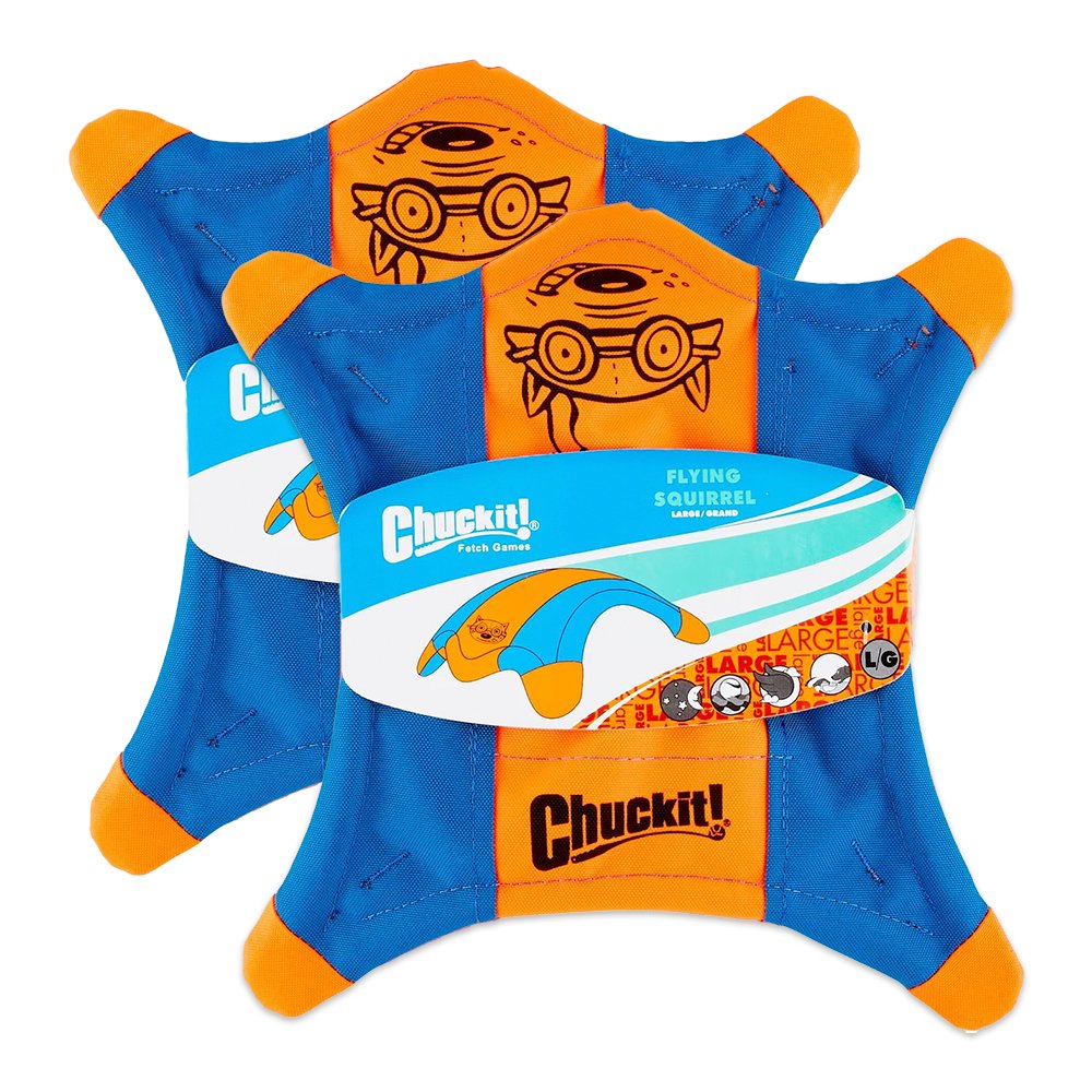 CHUCKIT! FLYING SQUIRREL, Large (2 Pack)