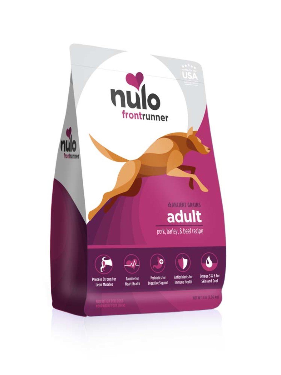 Nulo Frontrunner Ancient Grains Adult Dry Dog Food Pork, Barley & Beef 3-lb