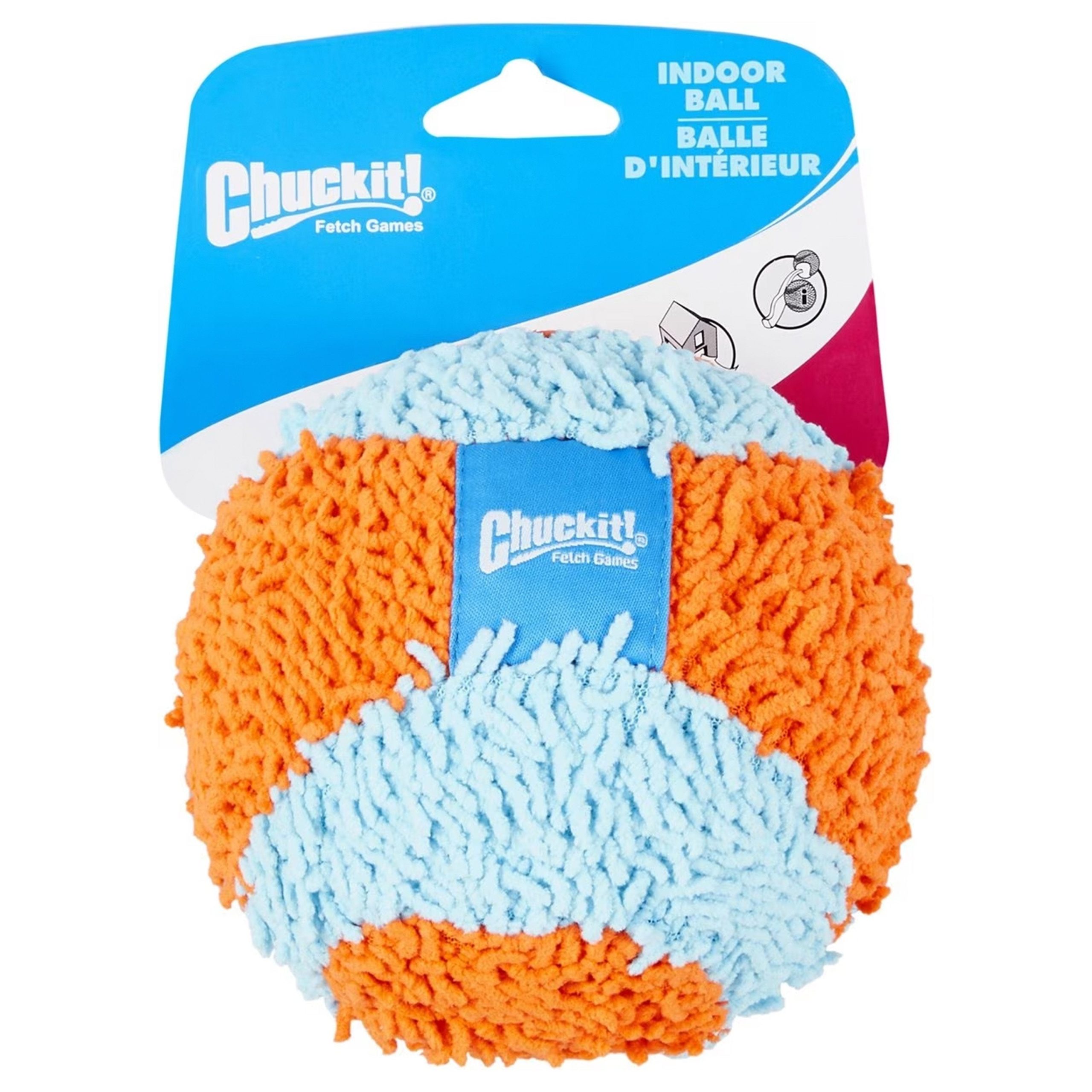 Chuckit! Indoor Ball Dog Toy Blue/Orange Medium