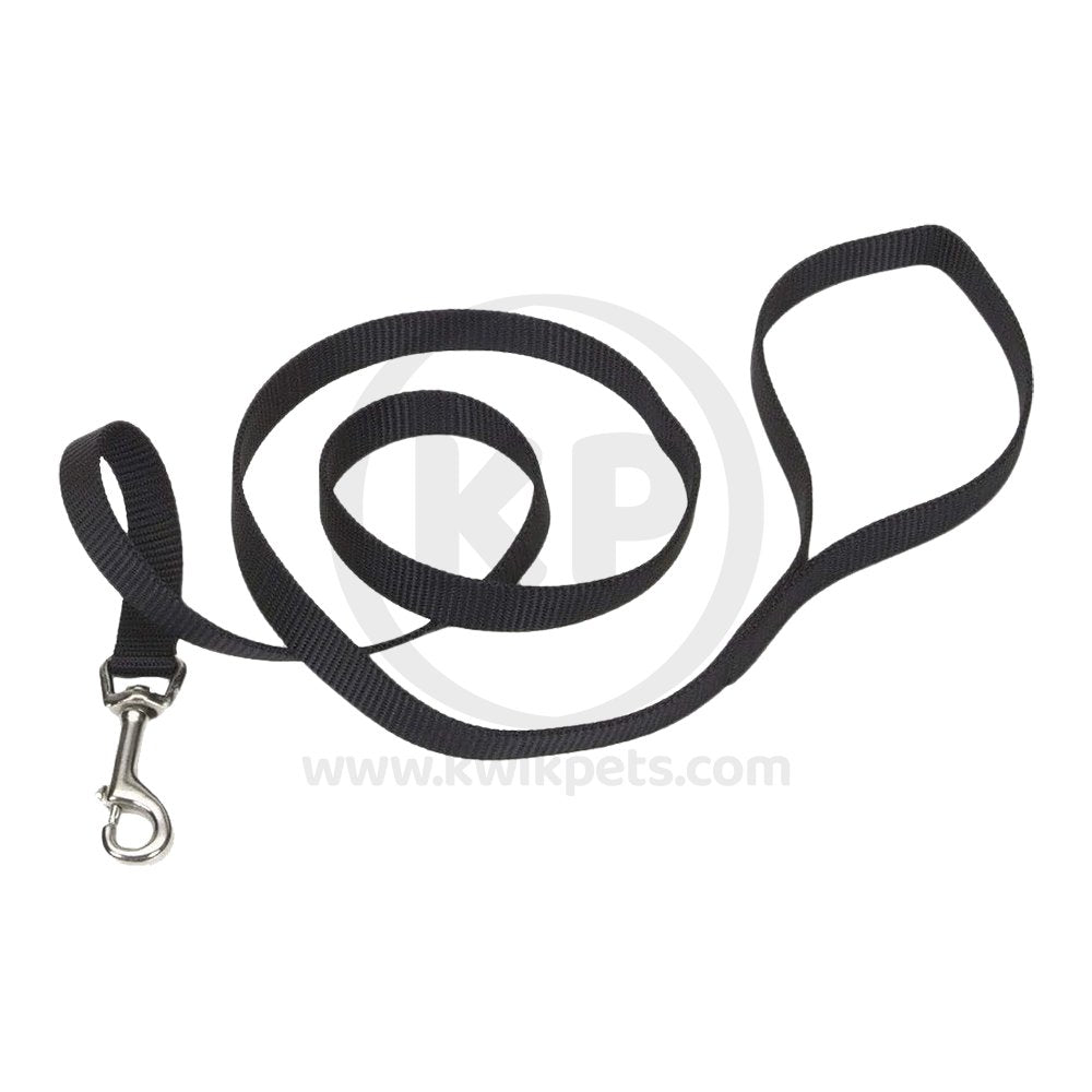 Coastal Single-Ply Nylon Dog Leash Black 5/8 in X 6 ft