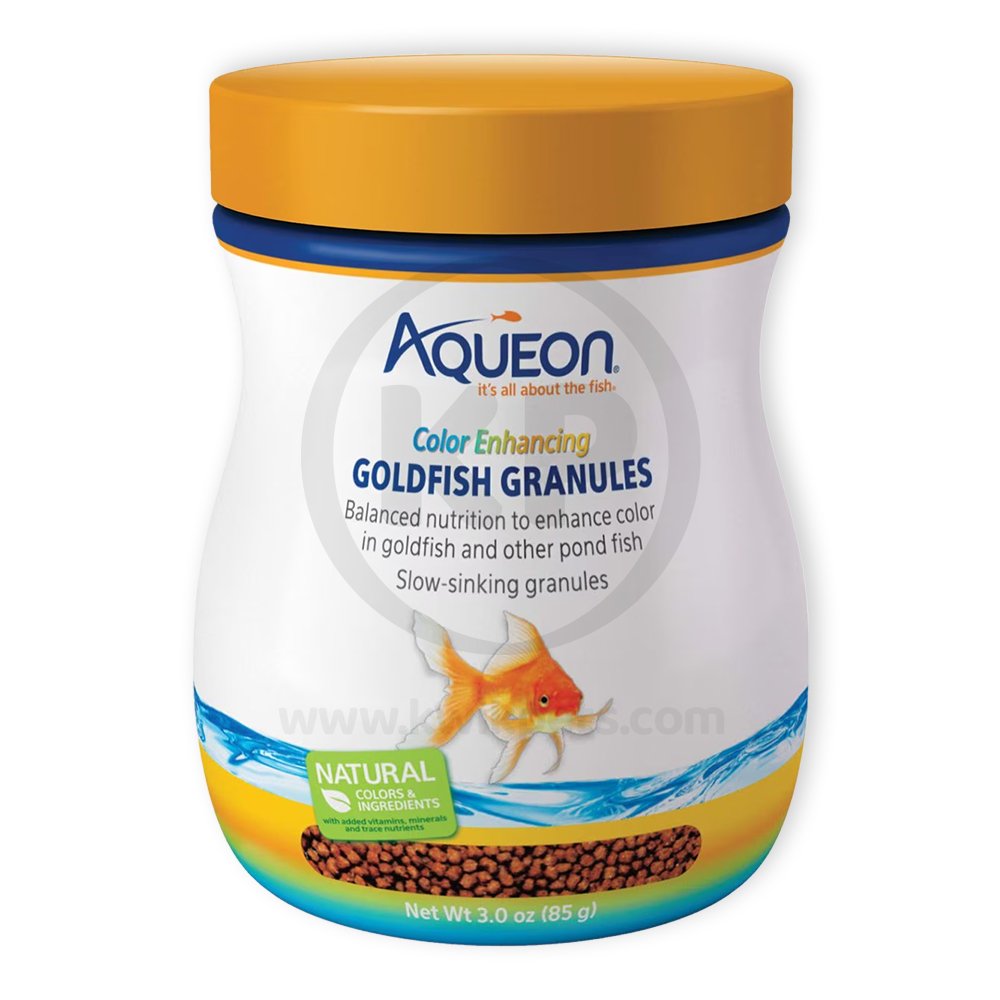 Aqueon Goldfish Granules Color Enhancing Fish Food 3-oz