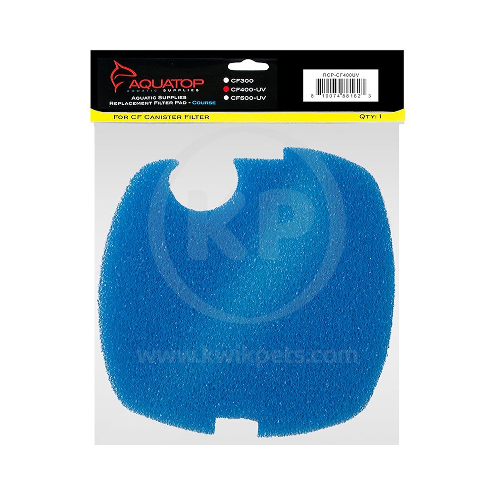 Aquatop Replacement Coarse Filter Pad for CF-400UV Canister Filter Blue