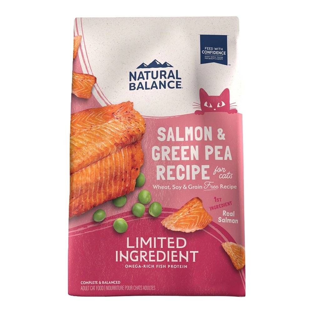 Natural Balance Pet Foods Limited Ingredient Grain Free Dry Cat Food Green Pea & Salmon 4-lb