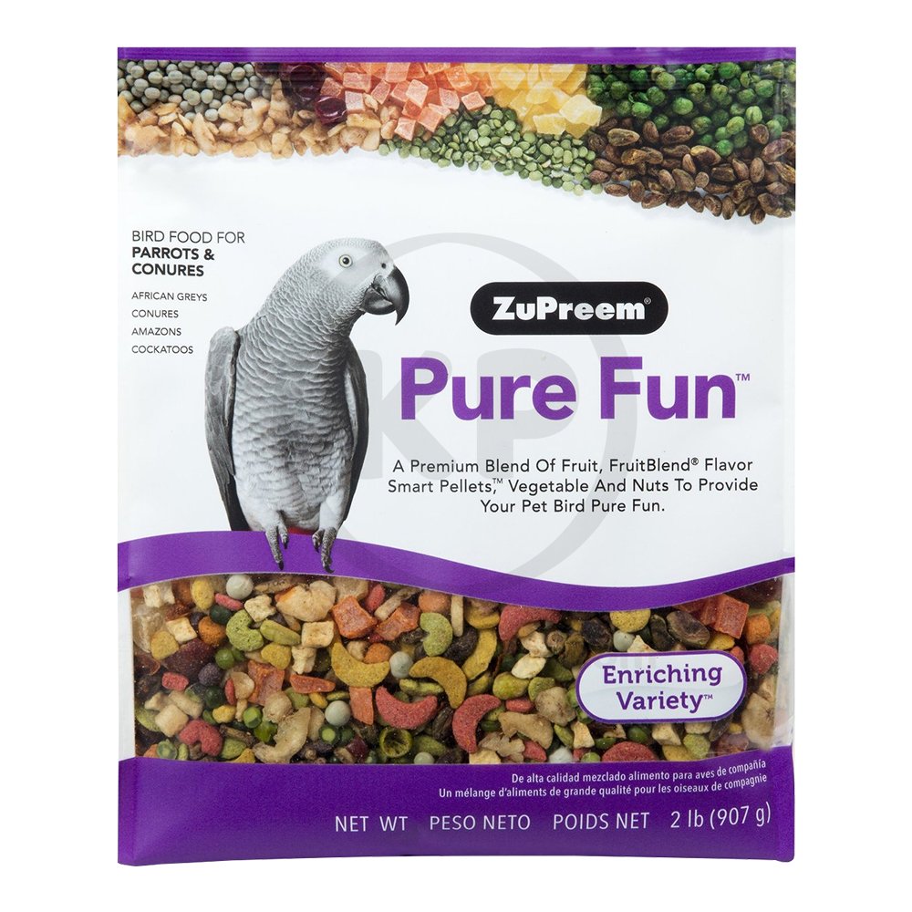 ZuPreem Pure Fun Bird Food Parrots & Conures 2-lb