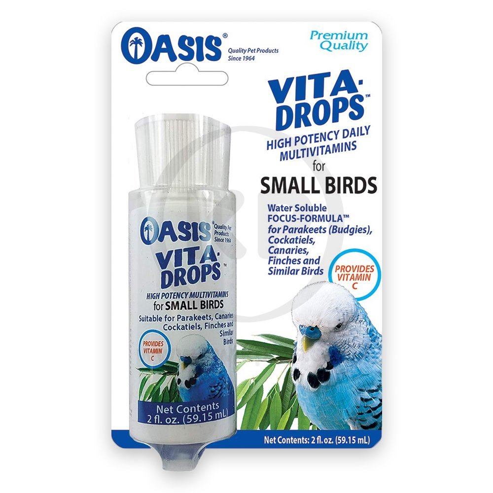 Oasis Vita Drops Multivitamin Supplement for Small Birds 2-oz