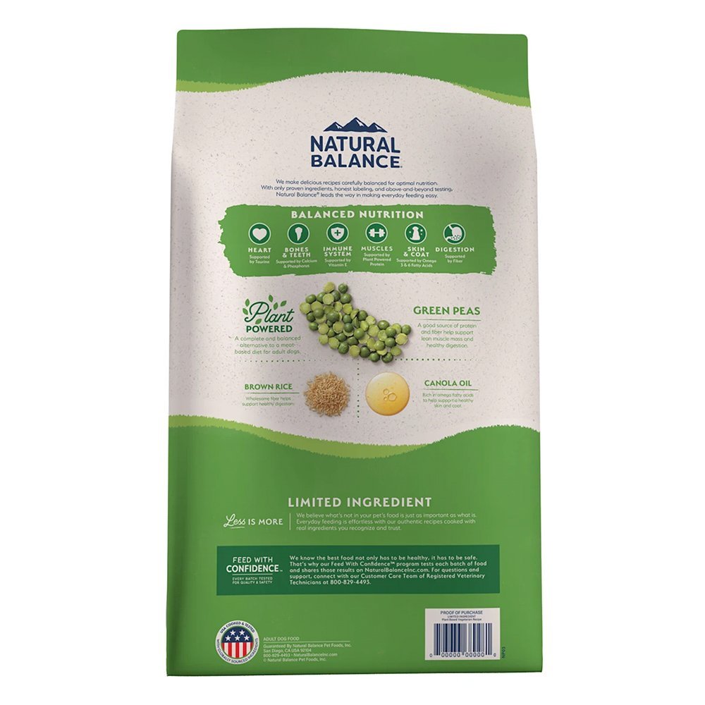 Natural Balance Limited Ingredient Vegetarian Recipe Dry Dog Food 4.5-lb