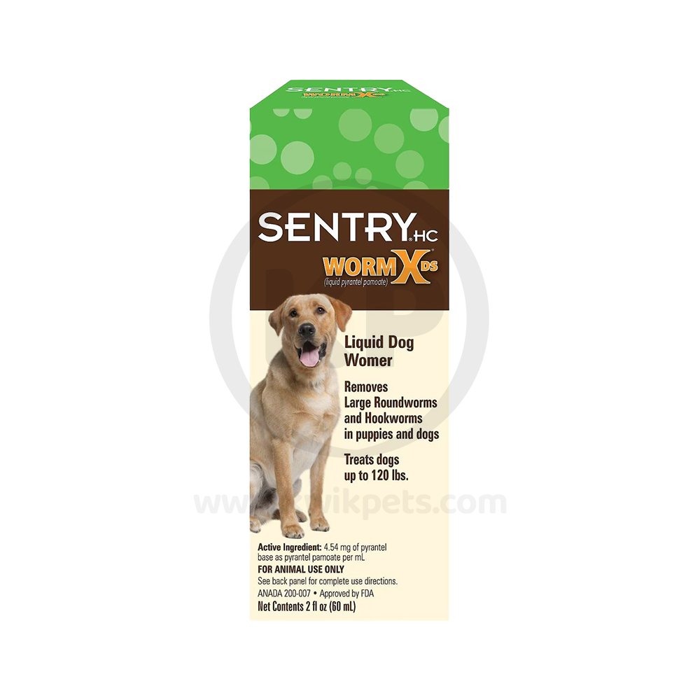 Sentry WormX DS Liquid Dog Wormer 2-oz