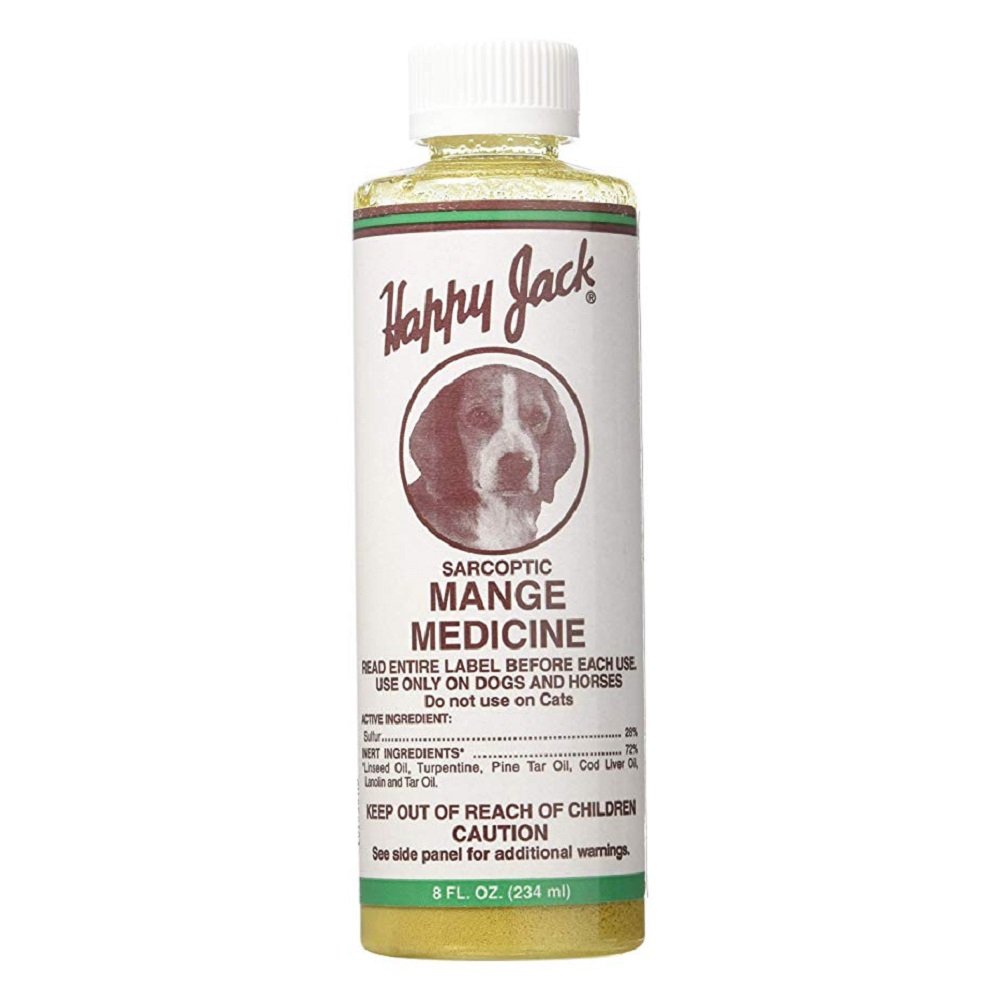 Happy Jack Sarcoptic Mange Medicine for Dogs & Horses 8-oz