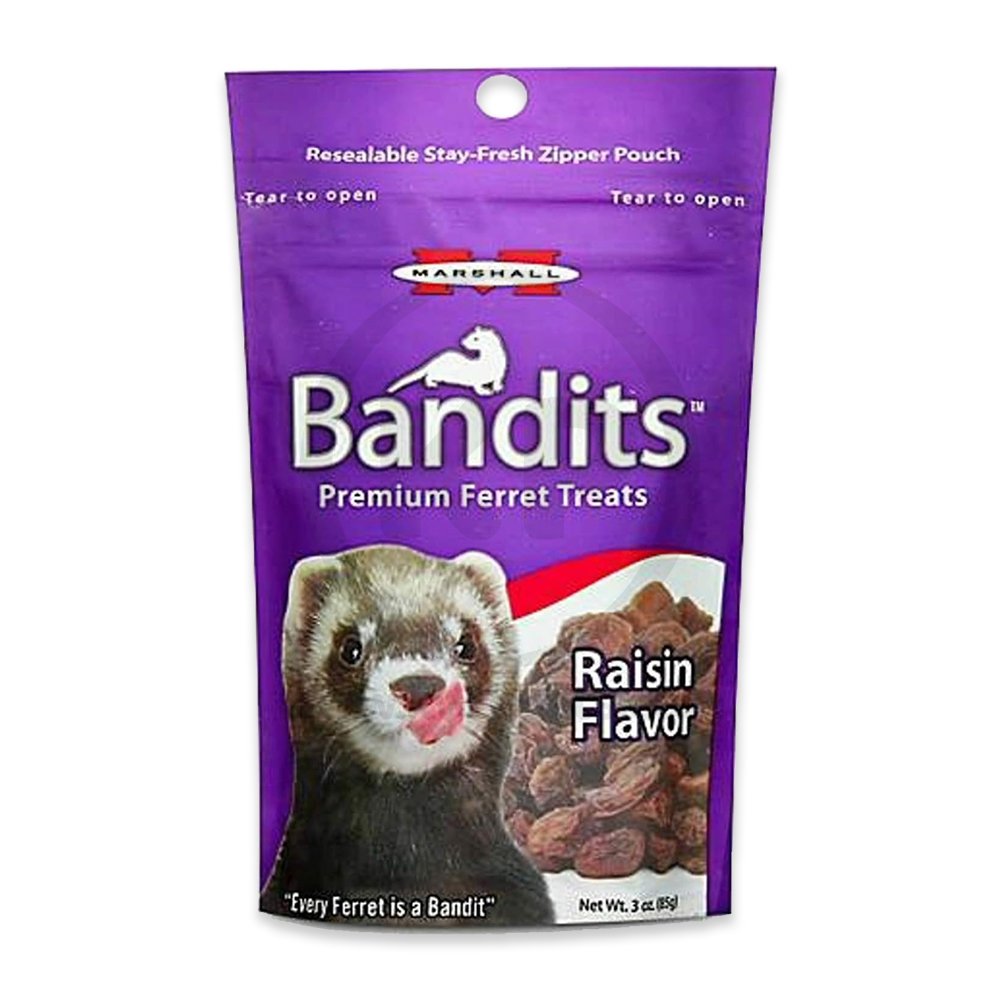 Marshall Pet Products Bandits Ferret Treat Raisin 3-oz