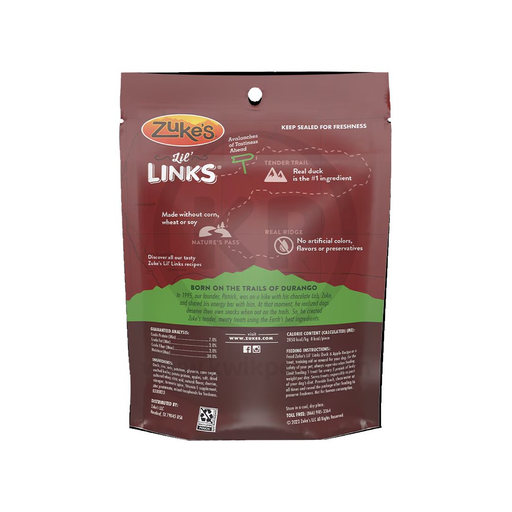 Zuke’s Lil Links Duck & Apple Dog Treats 6-oz