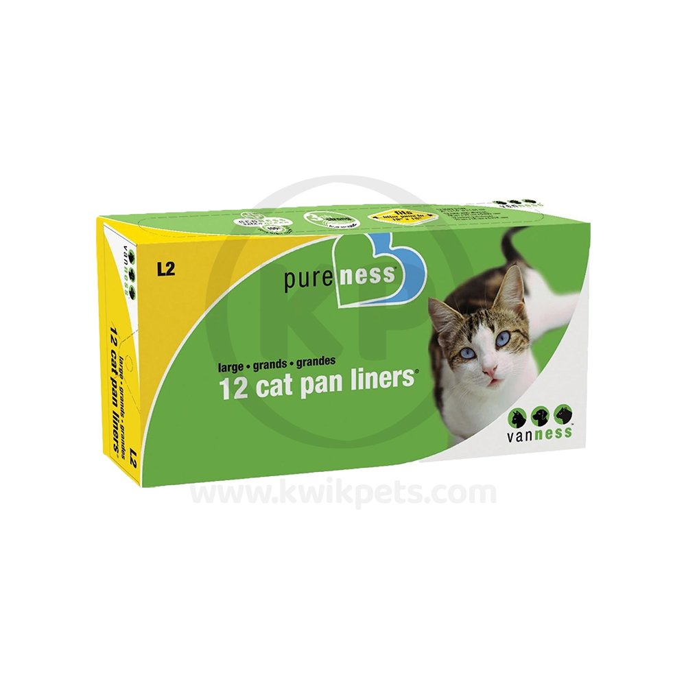 Van Ness Plastics Cat Pan Liner White Large 12 Count