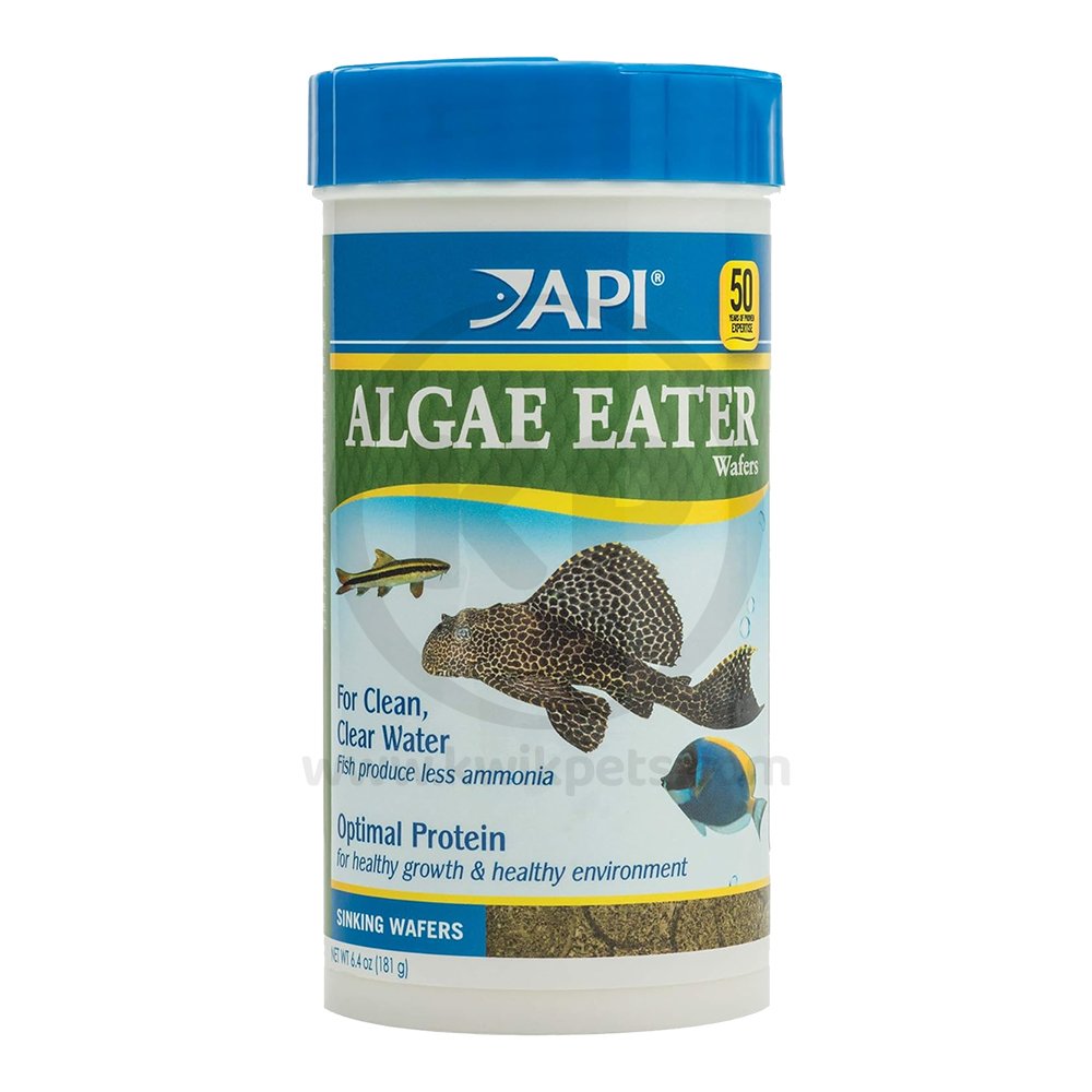 API Algae Eater Premium Sinking Wafer Fish Food 6.4-oz