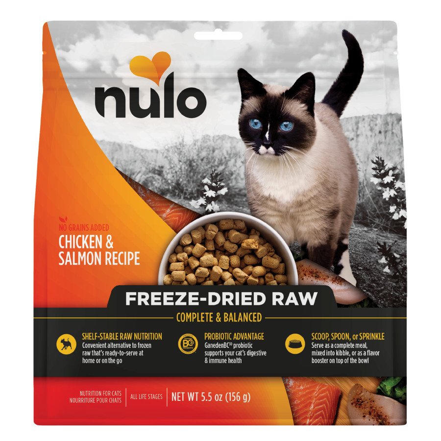 Nulo Grain-Free Freeze-Dried Raw Cat Food Chicken & Salmon 5.5-oz