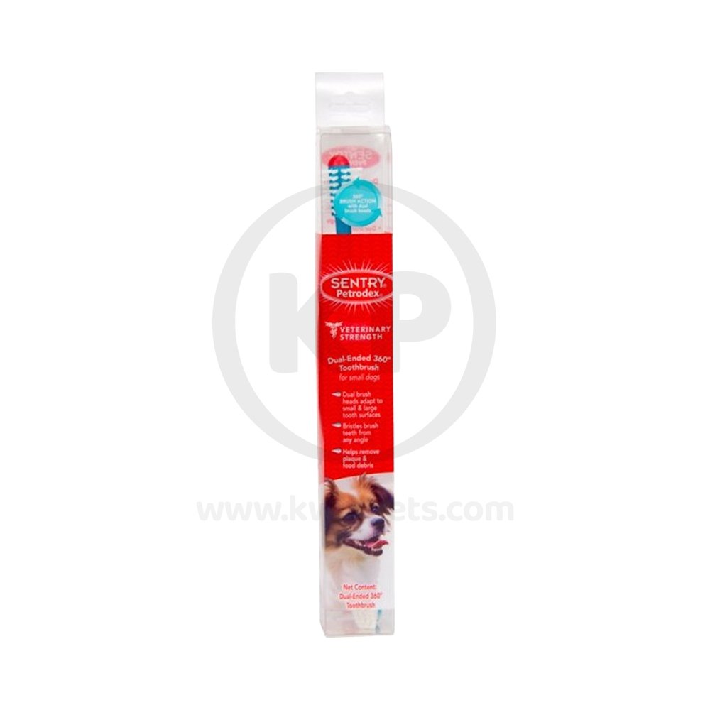 Sentry Petrodex Dual-Ended 360 Toothbrush for Small Dogs