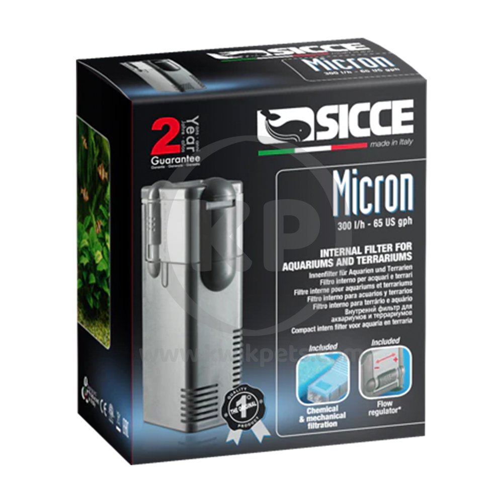 Sicce MICRON Internal Filter for Aquarium & Terrarium 65 GPH