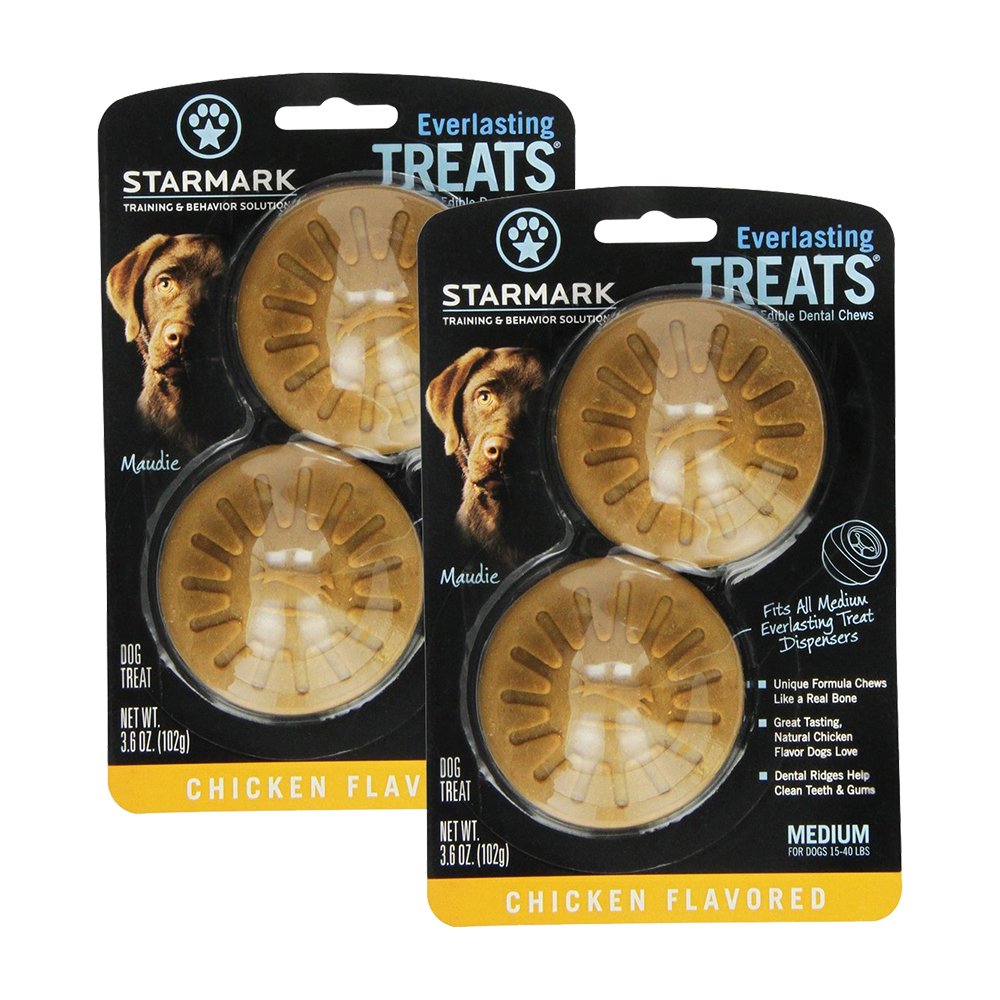 Starmark Everlasting Dog Treat Chicken Medium 3.6-oz 2 Pack