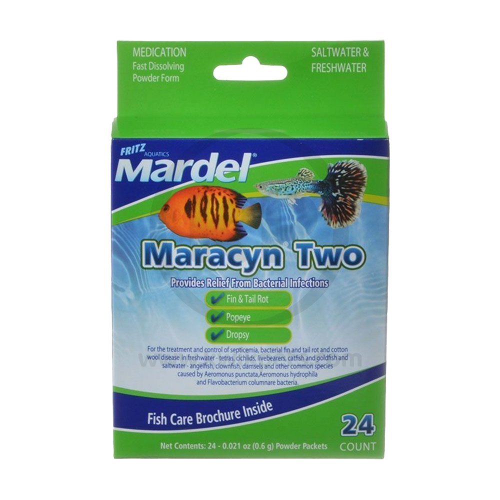 Mardel Maracyn 2 Antibacterial Medication 24 Count 0.021-oz