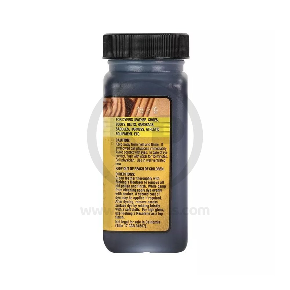 Fiebing Leather Dye Black 4-oz