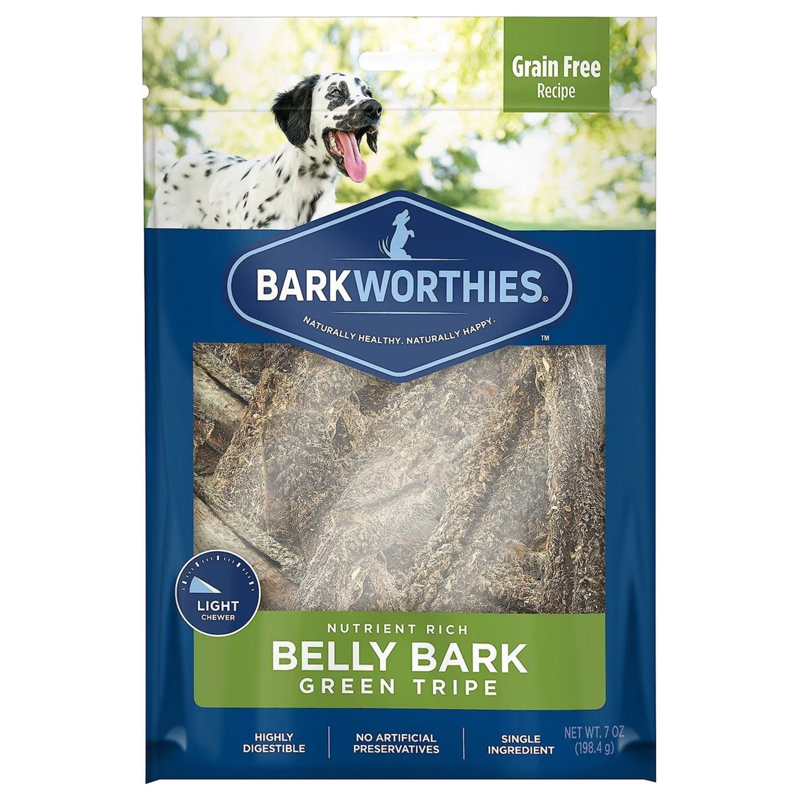 Barkworthies Green Tripe Sticks Dog Chews 7-oz