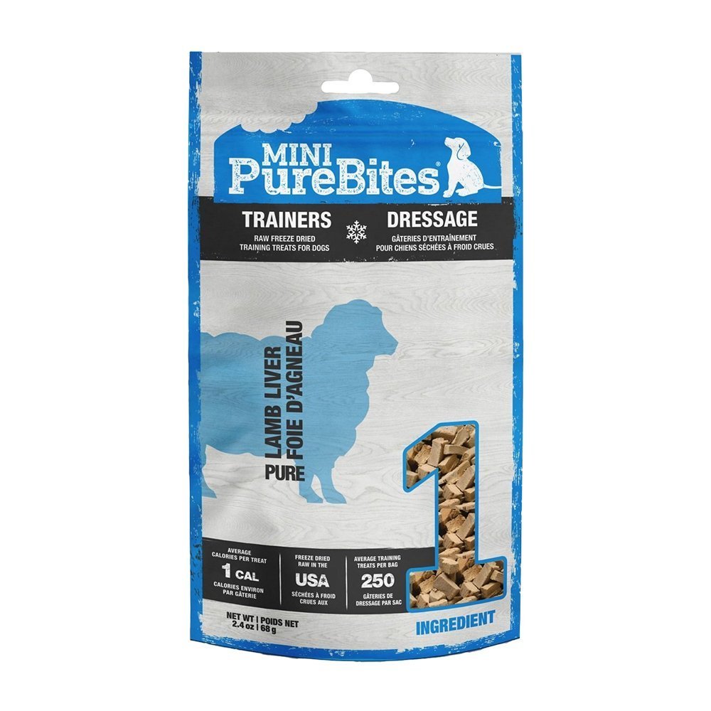 PureBites Mini-Trainers Lamb Liver Freeze Dried Pure Dog Treats 2.4-oz