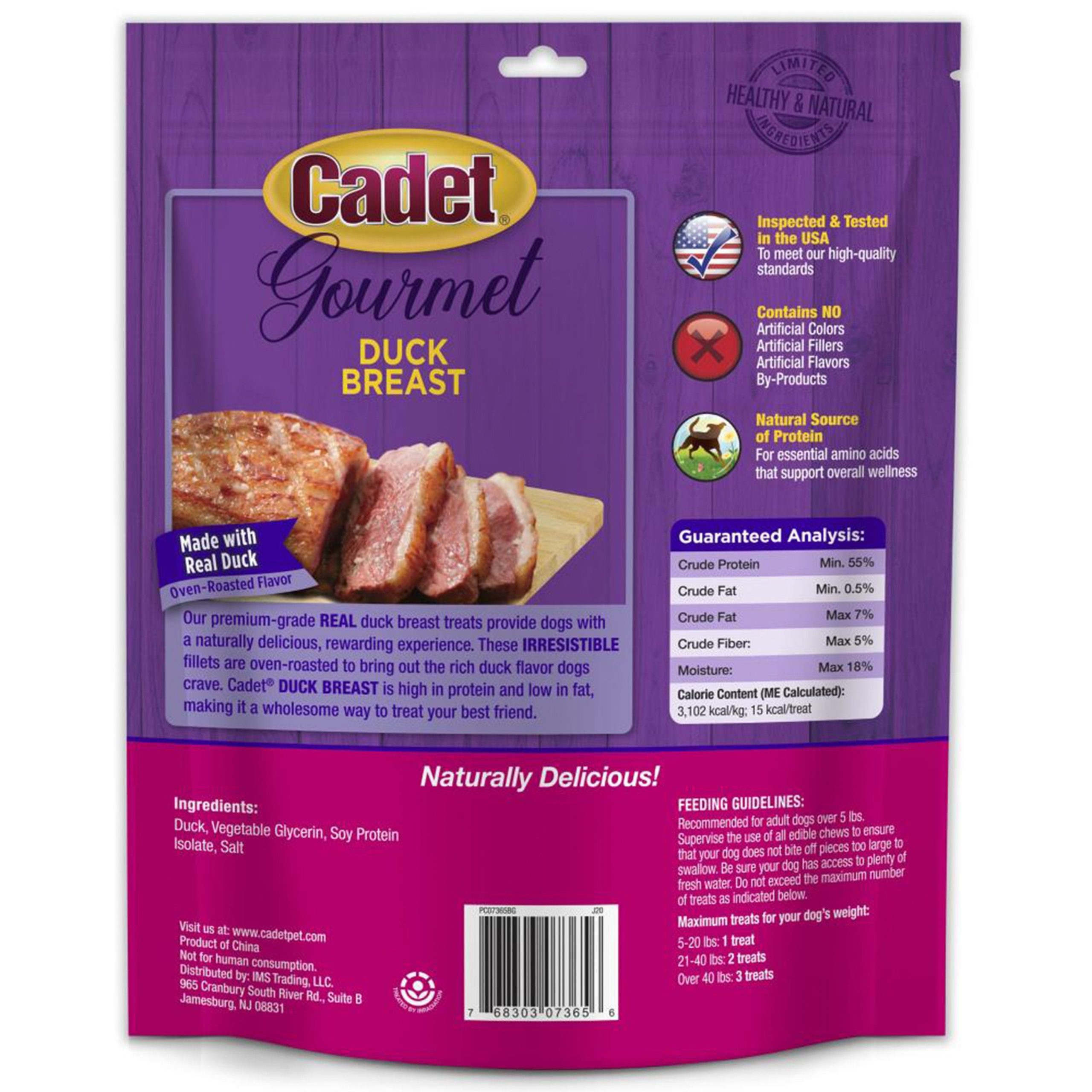 Cadet Gourmet Duck Breast Treats for Dogs 14-oz