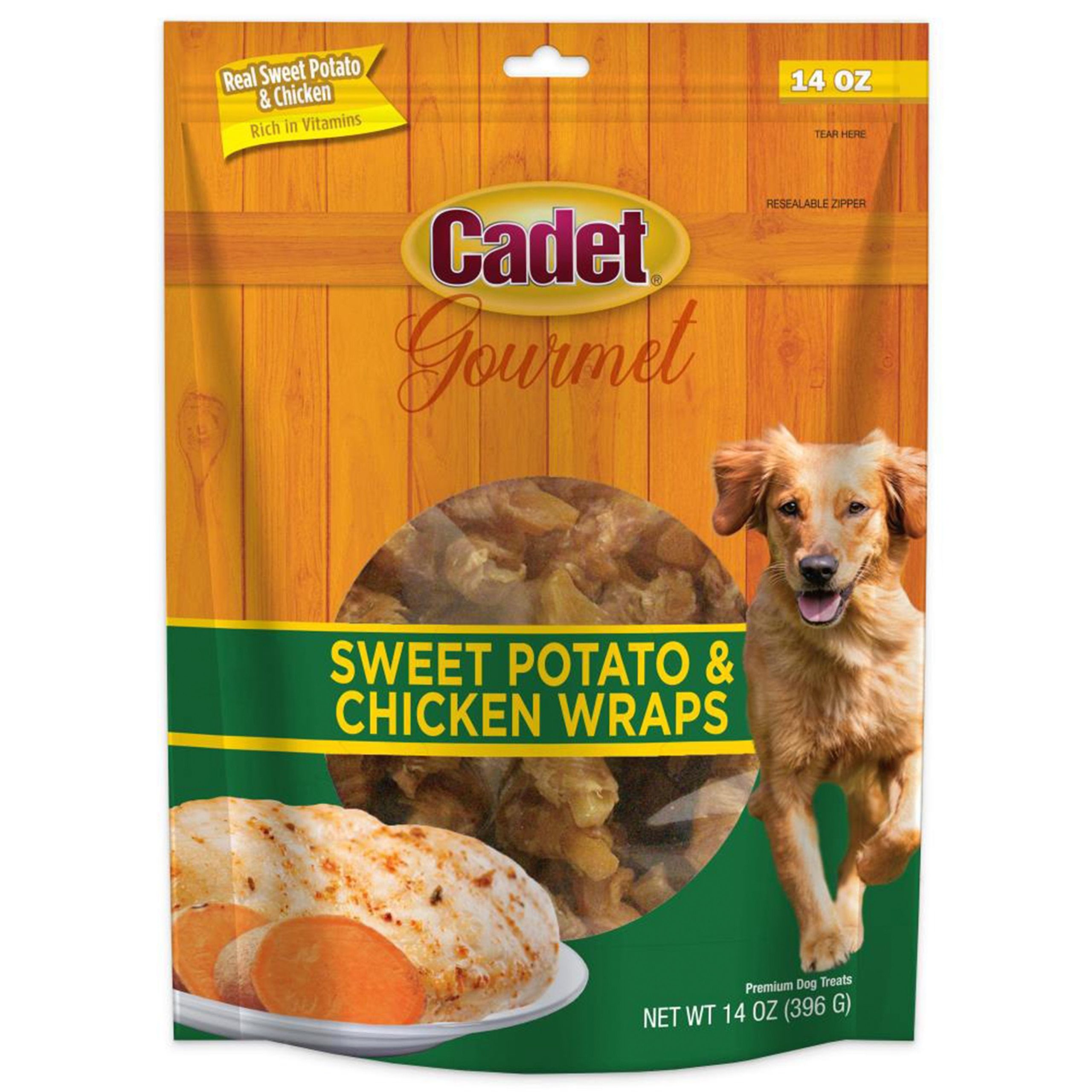 Cadet Gourmet Chicken-Wrapped Sweet Potato Dog Treats 14-oz