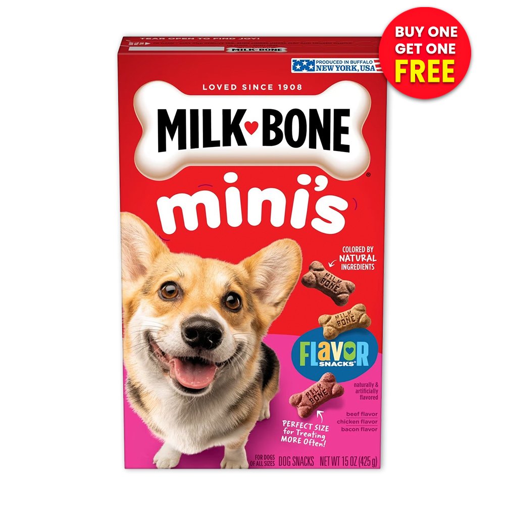 Milk-Bone Flavor Snacks Dog Treats Mini 15-oz