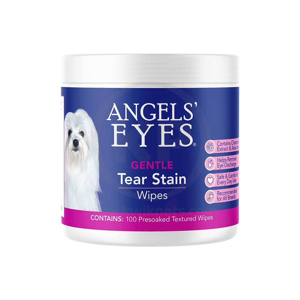 Angels’ Eyes Gentle Tear Stain Wipes for Dogs & Cats 100 Count