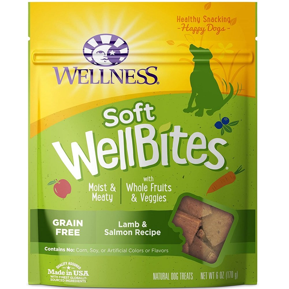 Wellness Soft WellBites Grain-Free Natural Dog Treats Lamb & Salmon 6-oz