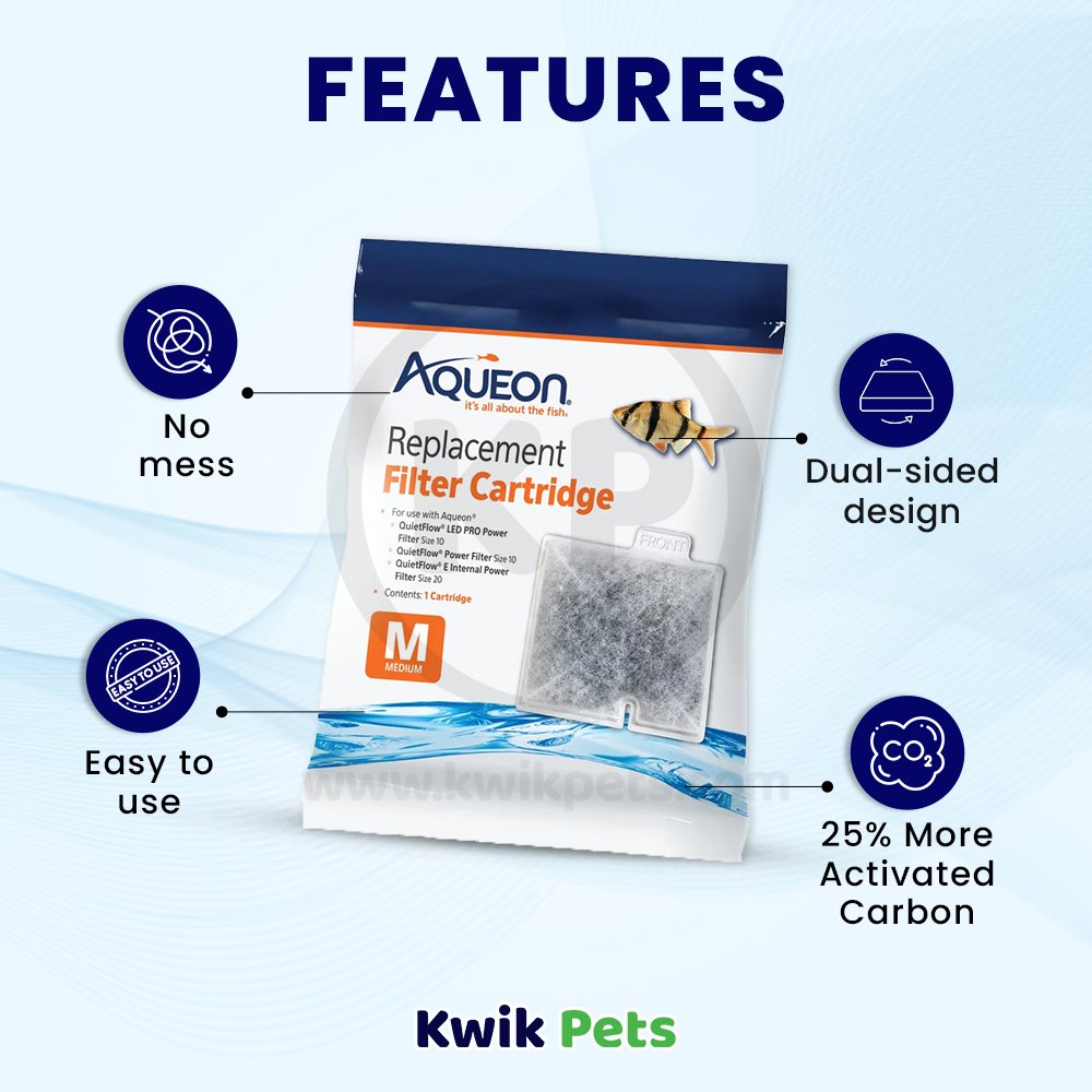 Aqueon Replacement Filter Cartridges Medium 1 Count