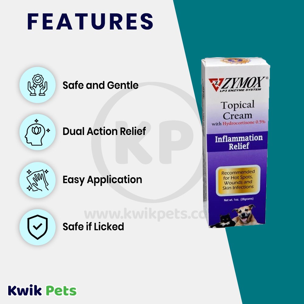 Zymox Topical Cream 0.5% Hydrocortisone Tube 1-oz