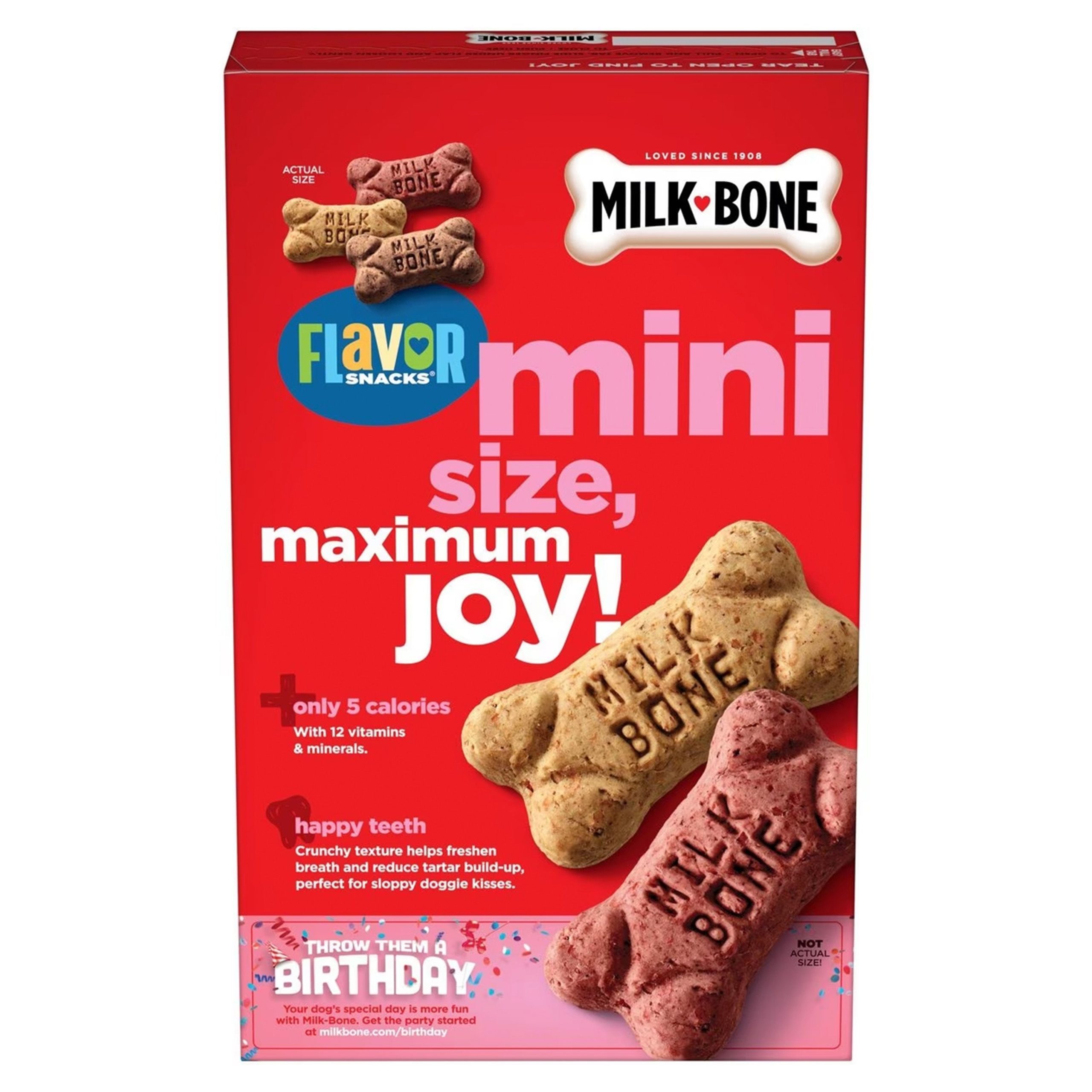 Milk-Bone Flavor Snacks Dog Treats Mini 15-oz