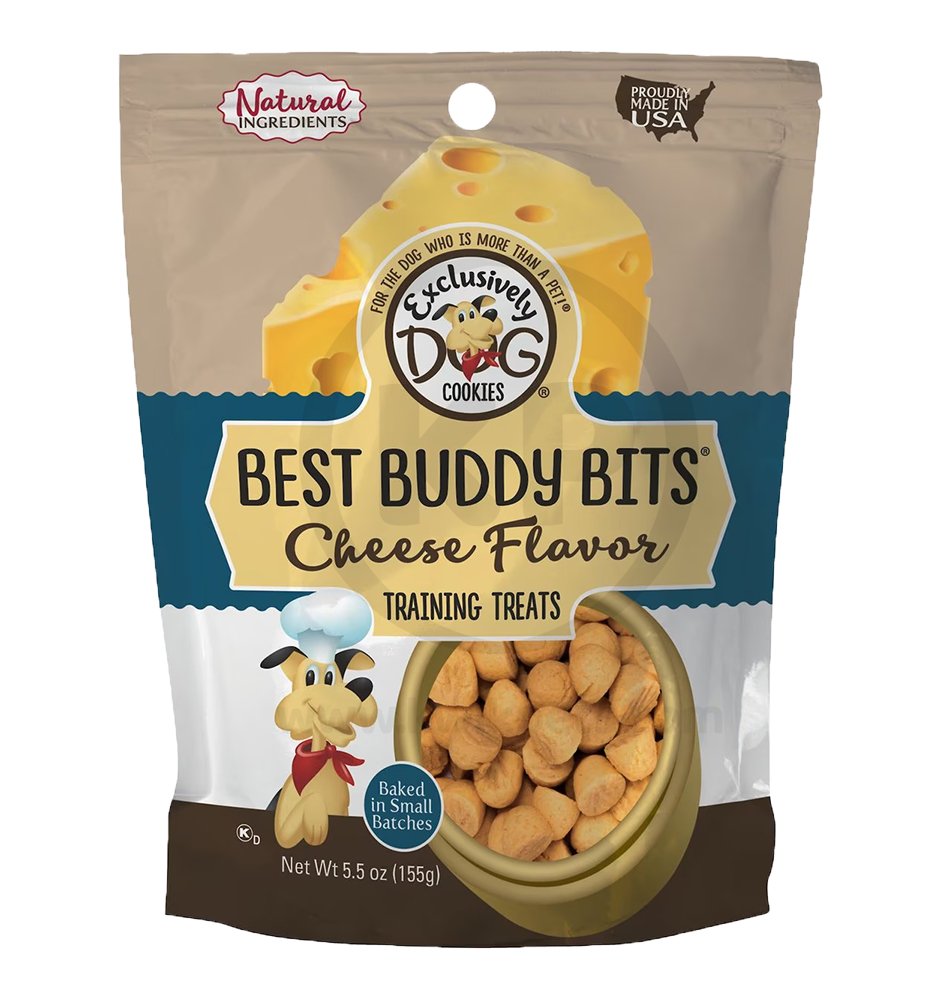 Exclusively Pet Best Buddy Bits Tranning Dog Treats Cheese 5.5-oz