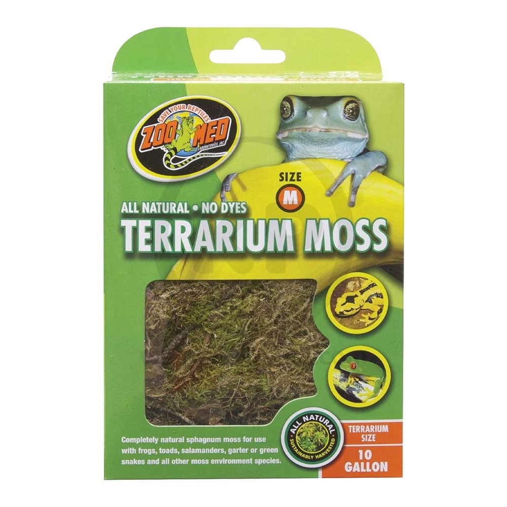 Zoo Med Terrarium Moss Substrate Green Medium 10 gal