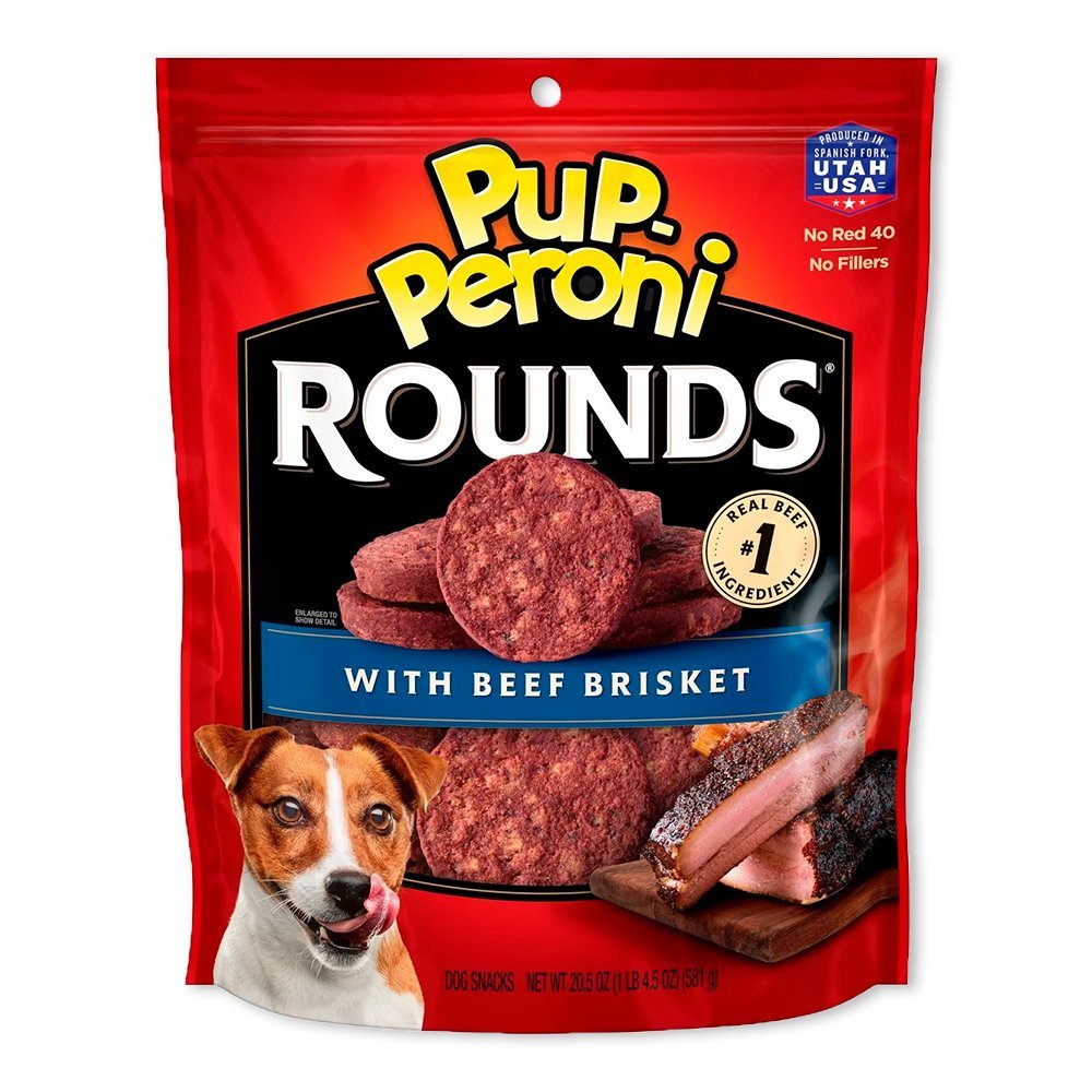 Pup-Peroni Rounds Dog Treats Beef Brisket, 5 oz